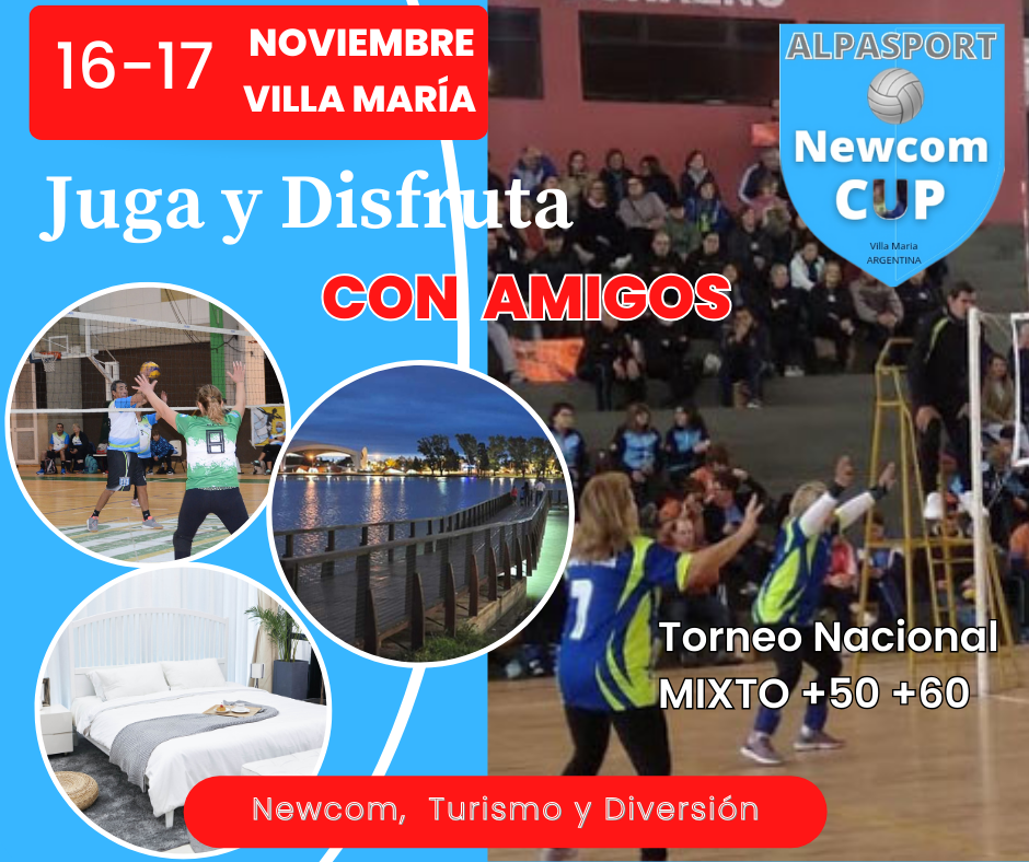 TORNEO NACIONAL DE NEWCOM.!!  ALPASPORT CUP en Villa Maria, Cba los dias 16 y 17 de Noviembre…..